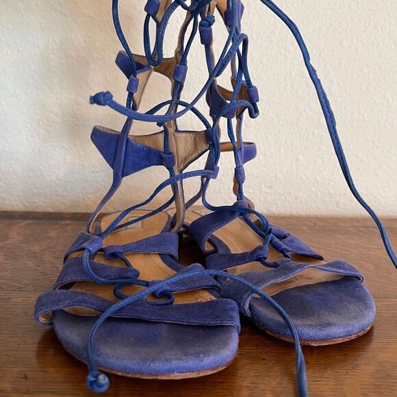 Schutz Lace Up Sandals - Picture 3 of 7
